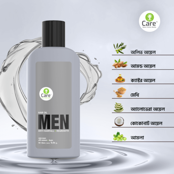 Ujjwala Care Anti Hairfall + Regrowth Men's Hair Oil 100 ml - Image 2