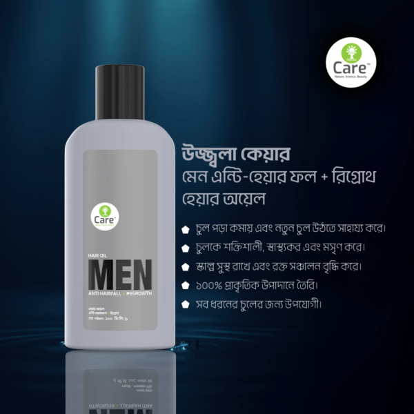 Ujjwala Care Anti Hairfall + Regrowth Men's Hair Oil 100 ml - Image 3